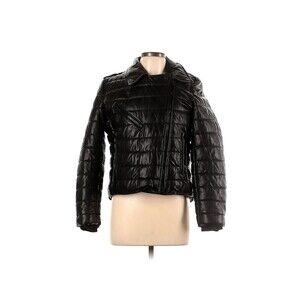 2014 ALEXANDER WANG x H&M Black 100% Leather Biker Jacket - US 12